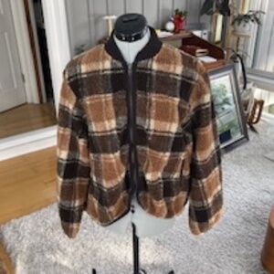 The Great - Plaid Fleece Bomber - 1 (S)